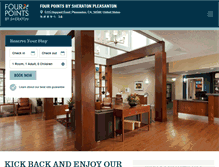 Tablet Screenshot of fourpointspleasanton.com